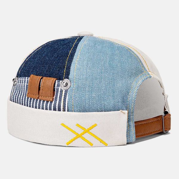 men & women patchwork color casual fashion brimless beanie landlord adjustable skull cap spring 2021, Blue;gray
men & women patchwork color casual fashion brimless beanie landlord adjustable skull cap spring 2021, Blue;gray