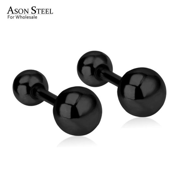 wholesale black color size 4mm/5mm/6mm/7mm/8mm stainless steel screw earrings women men's double ball punk gift stud, Golden;silver
wholesale black color size 4mm/5mm/6mm/7mm/8mm stainless steel screw earrings women men's double ball punk gift stud, Golden;silver