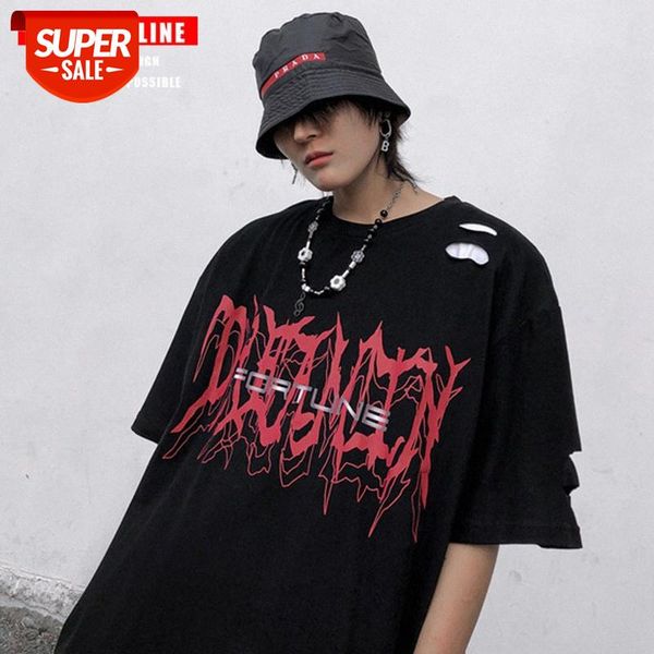 streetwear men european and american fashion brand short-sleeved men's loose knife cut destruction t-shirt high street ins dark black #, White;black
streetwear men european and american fashion brand short-sleeved men's loose knife cut destruction t-shirt high street ins dark black #, White;black