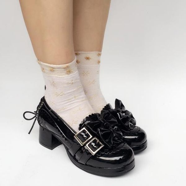 dress shoes fashionable 4.5cm women's flower trim black princess lolita heel pumps ankle lace-up
dress shoes fashionable 4.5cm women's flower trim black princess lolita heel pumps ankle lace-up