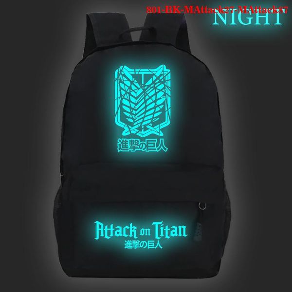 backpack attack on titan print school bags for teenage children cartoon luminous bag boys girls kids
backpack attack on titan print school bags for teenage children cartoon luminous bag boys girls kids