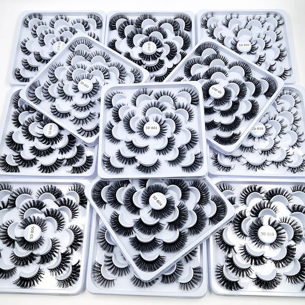 5d high imitation mink eyelashes 18mm 10 pairs/set handmade faux wispy fluffy long fake lashes
5d high imitation mink eyelashes 18mm 10 pairs/set handmade faux wispy fluffy long fake lashes