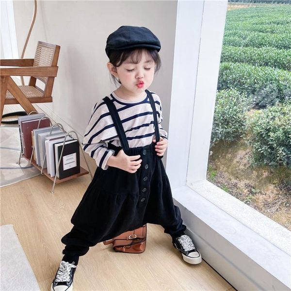 clothing sets children's dancing street loose suit 2021 fall korean boys and girls western style striped t-shirt + hip hop pants bib se, White
clothing sets children's dancing street loose suit 2021 fall korean boys and girls western style striped t-shirt + hip hop pants bib se, White