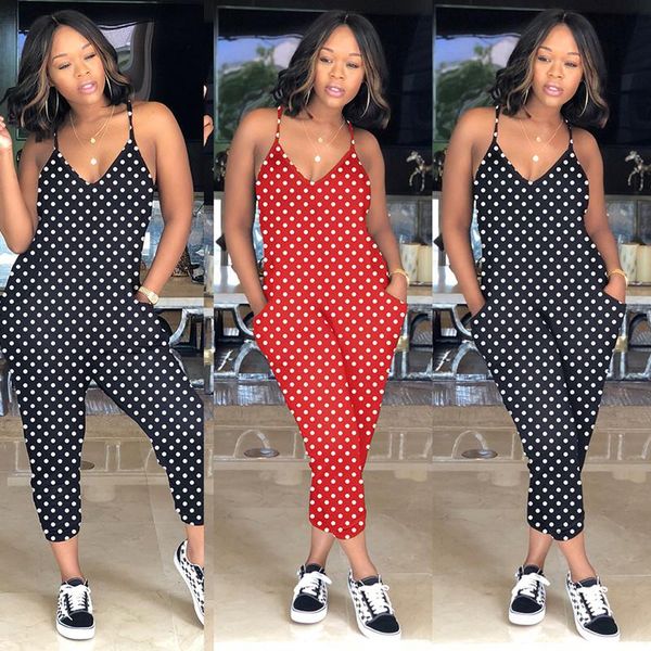 women's jumpsuits & rompers european summer dot printing jumpsuit fashion slim v-neck suspender sleeveless pants, Black;white
women's jumpsuits & rompers european summer dot printing jumpsuit fashion slim v-neck suspender sleeveless pants, Black;white