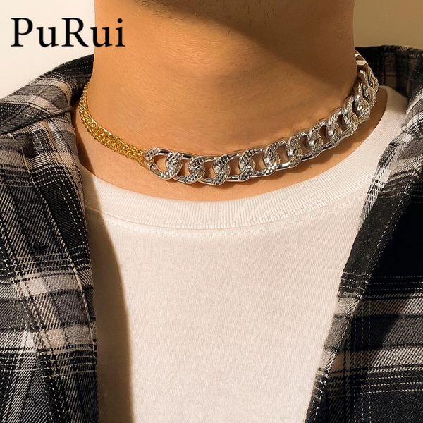 gothic chunky thick chain necklaces aluminium mixed linked circle for men women minimalist choker necklace jewelry chokers, Golden;silver
gothic chunky thick chain necklaces aluminium mixed linked circle for men women minimalist choker necklace jewelry chokers, Golden;silver