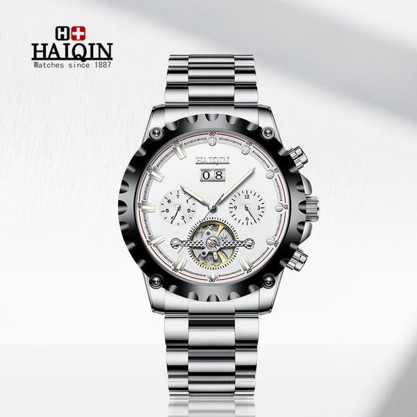 wristwatches automatic mechanical men's watch military luxury stainless steel strap men sports waterproof clock relogio masculino, Slivery;brown
wristwatches automatic mechanical men's watch military luxury stainless steel strap men sports waterproof clock relogio masculino, Slivery;brown