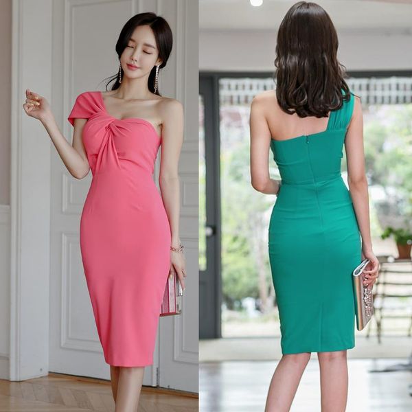 women night club party dreses one shoulder bodycon solid slim waist 2021 summer ladies dress pink green elegant clothes casual dresses, Black;gray
women night club party dreses one shoulder bodycon solid slim waist 2021 summer ladies dress pink green elegant clothes casual dresses, Black;gray