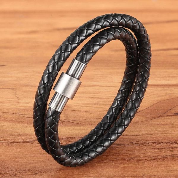 charm leather bracelet for men women punk design stainless steel button braided bangles christmas year jewelry gift bracelets, Golden;silver
charm leather bracelet for men women punk design stainless steel button braided bangles christmas year jewelry gift bracelets, Golden;silver