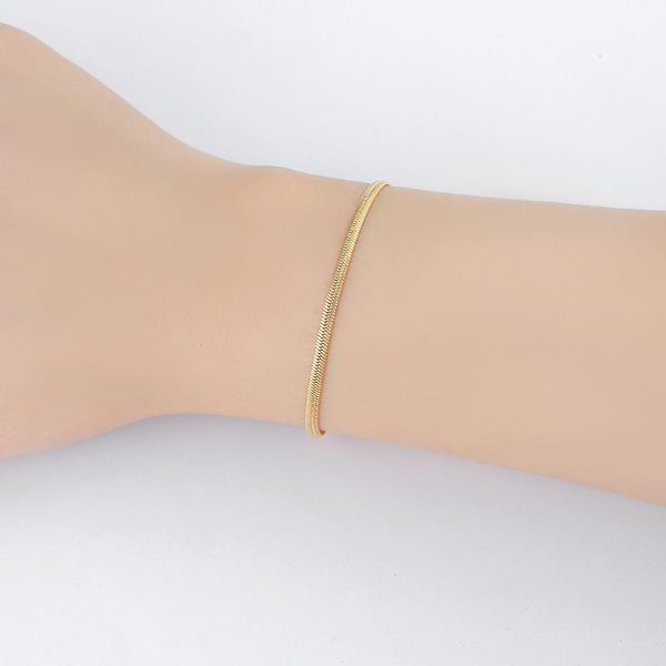 charm bracelets stainless steel collection snake chain bracelet sleek smooth as fashion lady woman gift, Golden;silver
charm bracelets stainless steel collection snake chain bracelet sleek smooth as fashion lady woman gift, Golden;silver