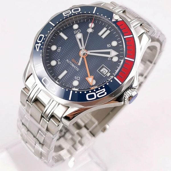wristwatches 41mm self winding mens watch automatic gmt movement sapphire glass steel strap date window, Slivery;brown
wristwatches 41mm self winding mens watch automatic gmt movement sapphire glass steel strap date window, Slivery;brown
