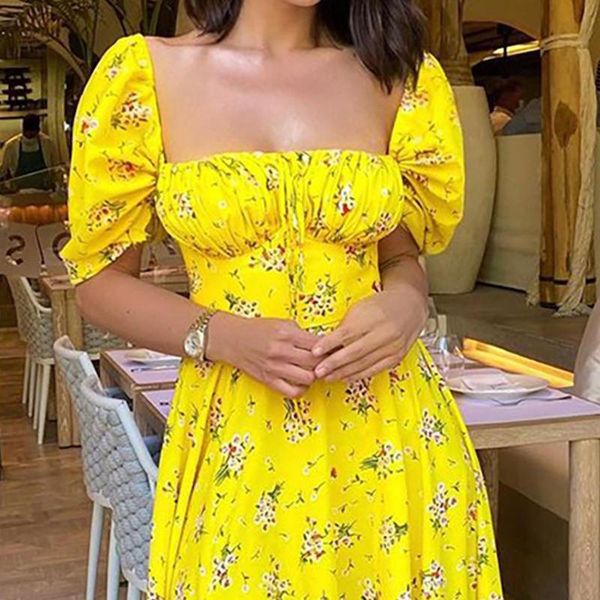 casual dresses floral print stitching flower side split dress women summer 2021 france puff sleeve long square collar party, Black;gray
casual dresses floral print stitching flower side split dress women summer 2021 france puff sleeve long square collar party, Black;gray
