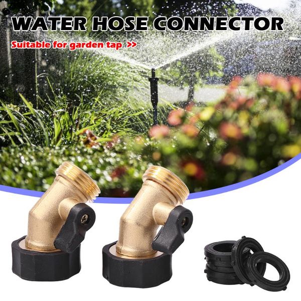watering equipments 2pcs brass garden hose splitter 2 way y valve 3/4 inch connector shut off adapter with 8 rubber washers
watering equipments 2pcs brass garden hose splitter 2 way y valve 3/4 inch connector shut off adapter with 8 rubber washers