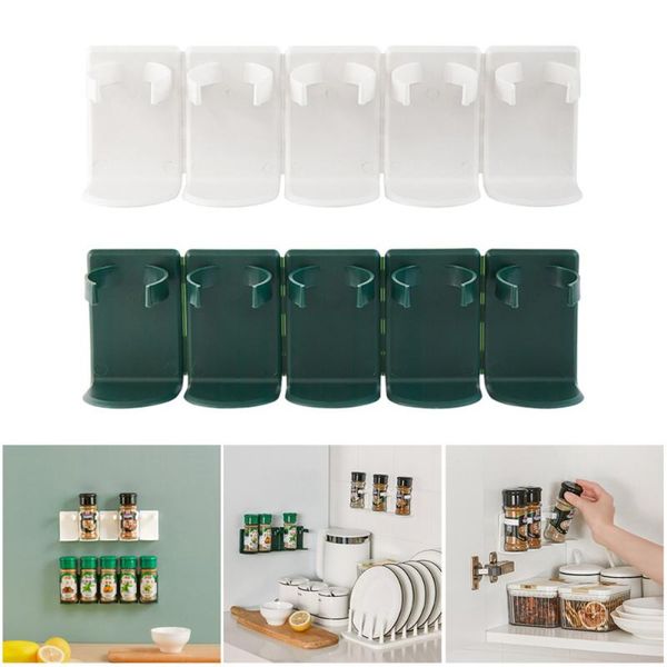 kitchen storage & organization spice rack organizer set seasoning punch-wall folder sink accessories