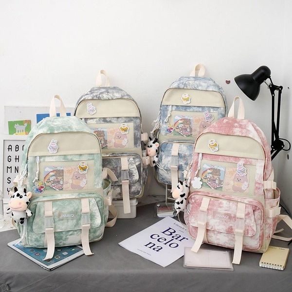 school bags 4-piece set harajuku women's backpack large capacity schoolbag teenager girl travel rucksack print pencil case crossbody ba
school bags 4-piece set harajuku women's backpack large capacity schoolbag teenager girl travel rucksack print pencil case crossbody ba