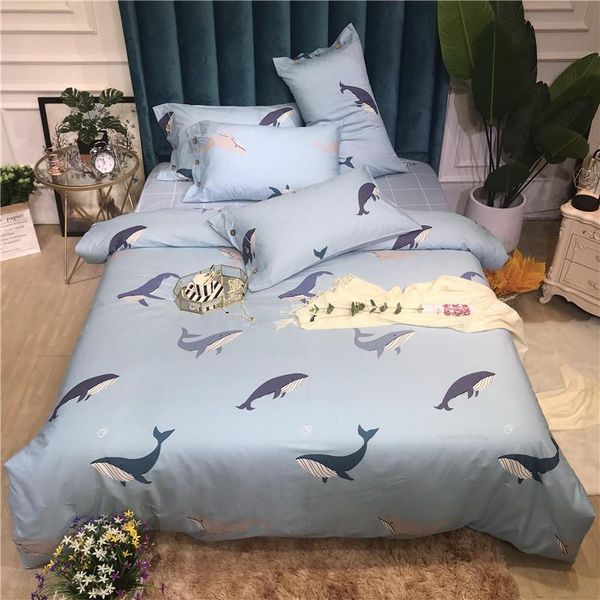 bedding sets 3/4pcs cotton cartoon style duvet cover fashion dolphin design kids bed sheet pillowcase luxury home textile
bedding sets 3/4pcs cotton cartoon style duvet cover fashion dolphin design kids bed sheet pillowcase luxury home textile