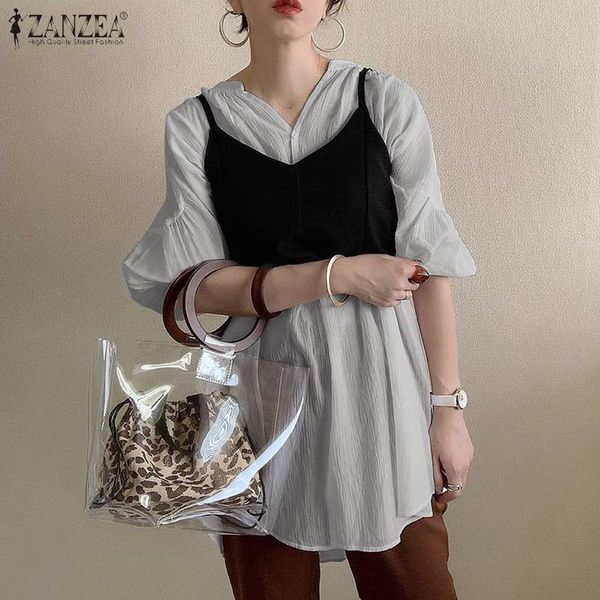 blouses fashion shirts women's spring 2pcs 2021 casual crop vests long sleeve blusas female button solid chemise 5xl 7, White
blouses fashion shirts women's spring 2pcs 2021 casual crop vests long sleeve blusas female button solid chemise 5xl 7, White