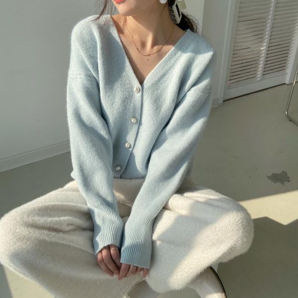 women's knits & tees fall 2021 women clothing oversize womens sweaters autumn vintage loose winter sweater knitted cardigan knit button, White
women's knits & tees fall 2021 women clothing oversize womens sweaters autumn vintage loose winter sweater knitted cardigan knit button, White