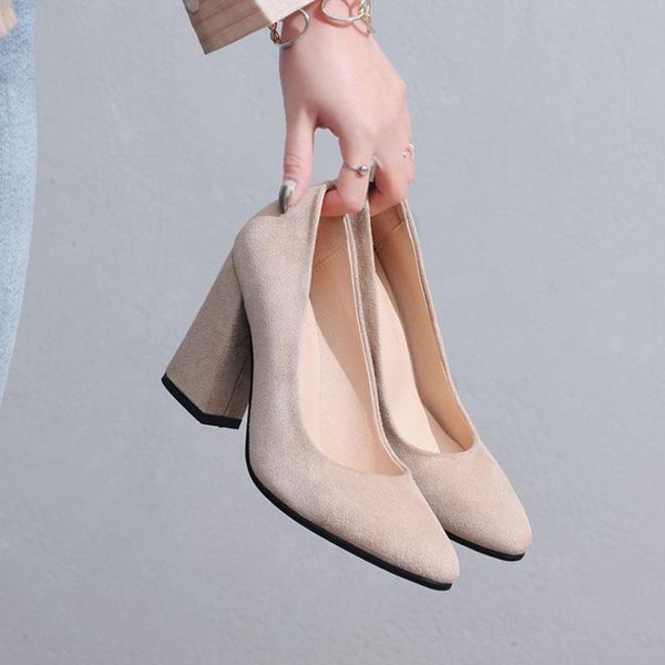 spring/autumn women plus size shoes pumps slip-on flock nubuck casual fashion high square heels pointed toe shallow solid dress, Black
spring/autumn women plus size shoes pumps slip-on flock nubuck casual fashion high square heels pointed toe shallow solid dress, Black