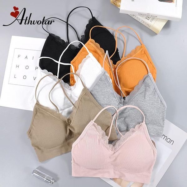 gym clothing athvotar seamless soft bras for women thin strap wireless push up bra backless comfort underwear bralette lingeri, White;black
gym clothing athvotar seamless soft bras for women thin strap wireless push up bra backless comfort underwear bralette lingeri, White;black