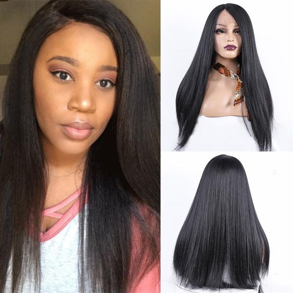 synthetic wigs lace yaki straight wig for black women cosplay natural hair daily party
synthetic wigs lace yaki straight wig for black women cosplay natural hair daily party