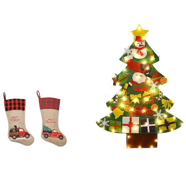 christmas decorations 1set felt tree,with led string lights & 2x tree hanging party xmas decor santa socks
christmas decorations 1set felt tree,with led string lights & 2x tree hanging party xmas decor santa socks