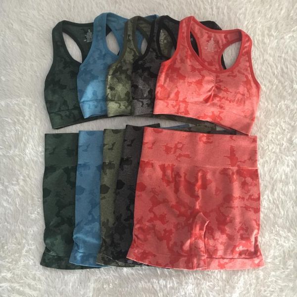yoga outfit 2pcs/set camo set sports wear for women gym fitness clothing shorts running high waist + sport bra suit
yoga outfit 2pcs/set camo set sports wear for women gym fitness clothing shorts running high waist + sport bra suit