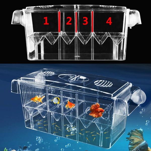 

aquariums room transparent acrylic self-floating fish hatchery box aquarium breeding incubator isolation double layer tank