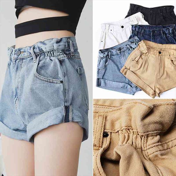 denim white jeans khaki womens short wide leg elastic waist vintage high summer, White;black
denim white jeans khaki womens short wide leg elastic waist vintage high summer, White;black