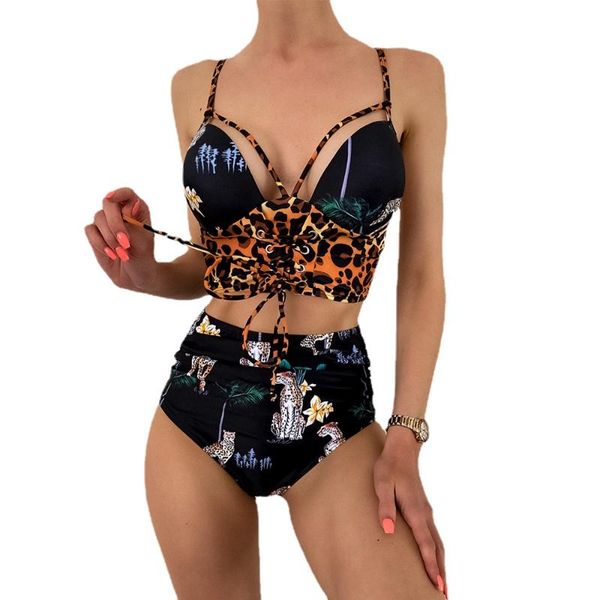 women's swimwear summer 2021 high waist bikini women push up swimsuit bandage biquini bathing suit beach wear swim, White;black
women's swimwear summer 2021 high waist bikini women push up swimsuit bandage biquini bathing suit beach wear swim, White;black