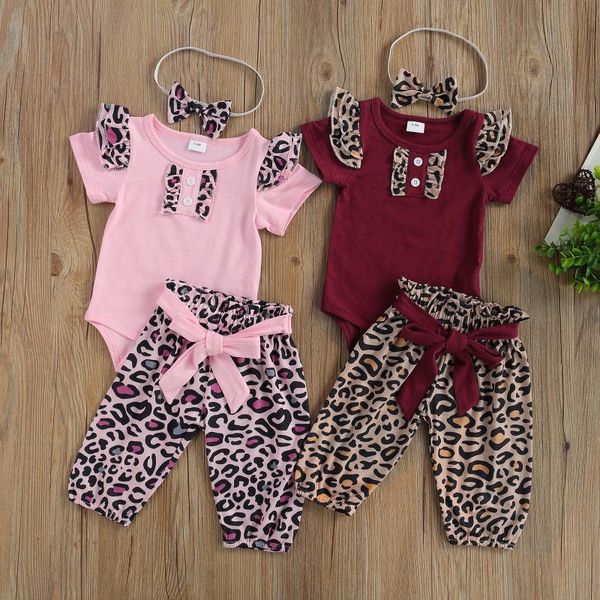 clothing sets summer cute baby girls leopard romper suits floral short sleeves ruffle elastic head long pants with bowknot hairband clothes, White
clothing sets summer cute baby girls leopard romper suits floral short sleeves ruffle elastic head long pants with bowknot hairband clothes, White