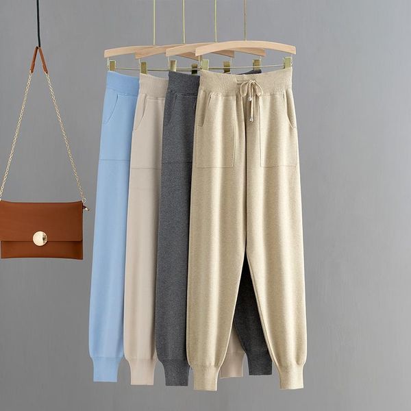 big pocket knitted women harem pants autumn winter thick warm pencil trousers draw string high waist peg femme women's & capris, Black;white
big pocket knitted women harem pants autumn winter thick warm pencil trousers draw string high waist peg femme women's & capris, Black;white