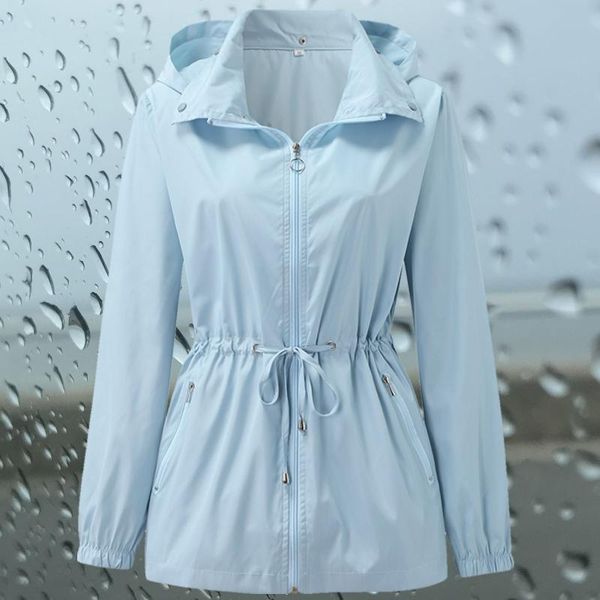 women's jackets women solid rain jacket belt long sleeve pocket windproof outwear autumn loose hooded splice windbreaker zipper coat, Black;brown
women's jackets women solid rain jacket belt long sleeve pocket windproof outwear autumn loose hooded splice windbreaker zipper coat, Black;brown