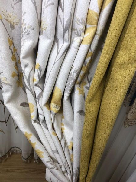 cotton linen small yellow flower printed curtain fabric living room bedroom simple modern finished custom & drapes
cotton linen small yellow flower printed curtain fabric living room bedroom simple modern finished custom & drapes