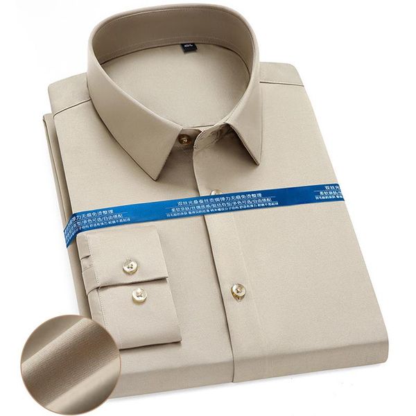 men's dress shirts luxury grade anti-wrinkle non-iron for mens long sleeve pocket-less formal no trace business slim fit social smart s, White;black
men's dress shirts luxury grade anti-wrinkle non-iron for mens long sleeve pocket-less formal no trace business slim fit social smart s, White;black