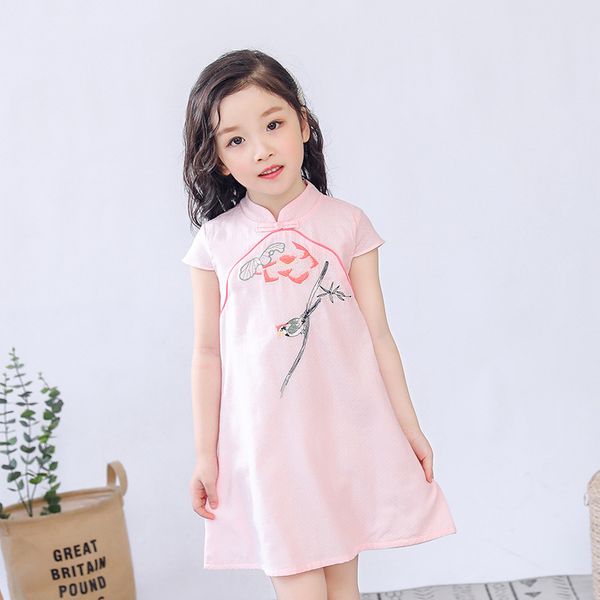 summer thin baby girls dresses toddler girls clothes short sleeve dress little children embroidery china style dresses infants, White
summer thin baby girls dresses toddler girls clothes short sleeve dress little children embroidery china style dresses infants, White