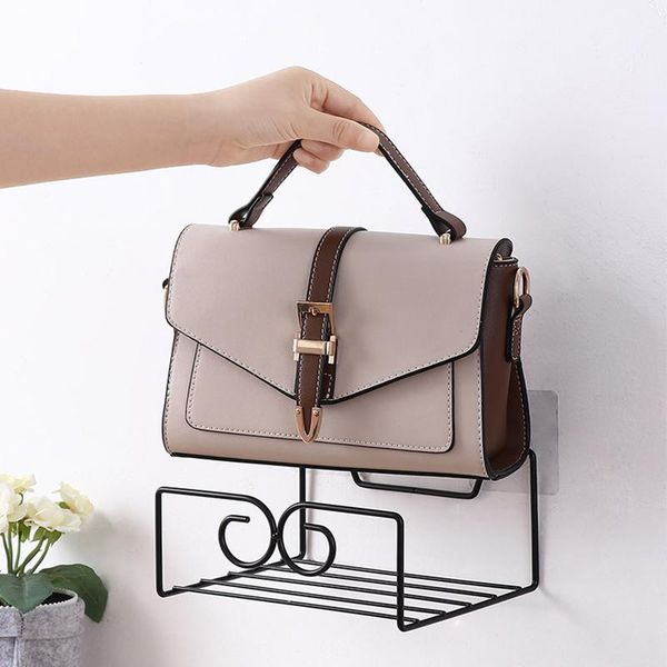 hooks & rails punch-wall mounted bag storage rack wrought iron hanger hanging organizer shelf door bedroom home shelves
hooks & rails punch-wall mounted bag storage rack wrought iron hanger hanging organizer shelf door bedroom home shelves
