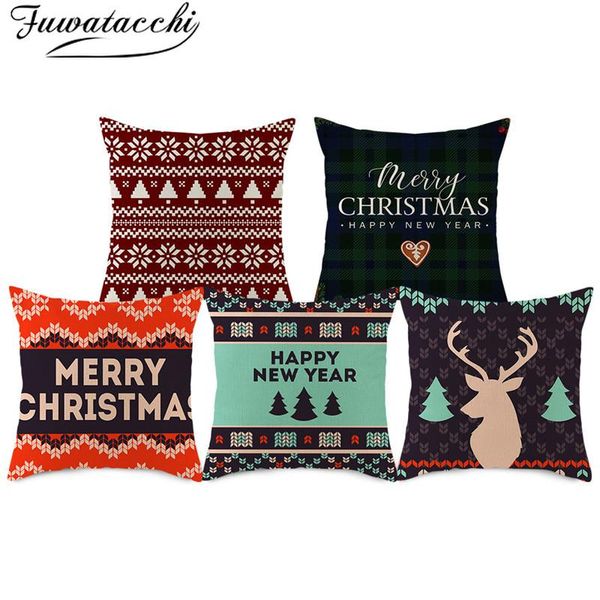 fuwatacchi christmas tree elk cushion covers linen geometric throw pillow home sofa decoration pillowcases 45x45cm gift cushion/decorative
fuwatacchi christmas tree elk cushion covers linen geometric throw pillow home sofa decoration pillowcases 45x45cm gift cushion/decorative