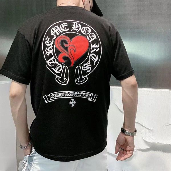2021 new ch kro sanskrit short t-shirt men's fashion brand love pattern loose half sleeve round neck leisure y, White;black
2021 new ch kro sanskrit short t-shirt men's fashion brand love pattern loose half sleeve round neck leisure y, White;black