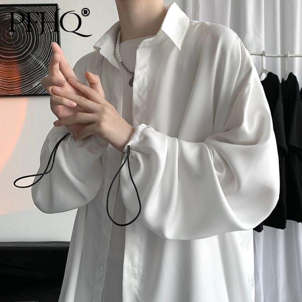 men's casual shirts pfhq 2021 autumn long sleeve design drape sunscreen drawstring thin shirt loose large coats elegant temperament 21, White;black
men's casual shirts pfhq 2021 autumn long sleeve design drape sunscreen drawstring thin shirt loose large coats elegant temperament 21, White;black