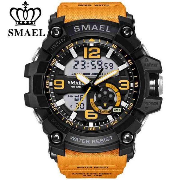 smael men military watch 50m waterproof wristwatch led quartz clock male relogios masculino 1617 digital sports watches men's 210329, Slivery;brown
smael men military watch 50m waterproof wristwatch led quartz clock male relogios masculino 1617 digital sports watches men's 210329, Slivery;brown