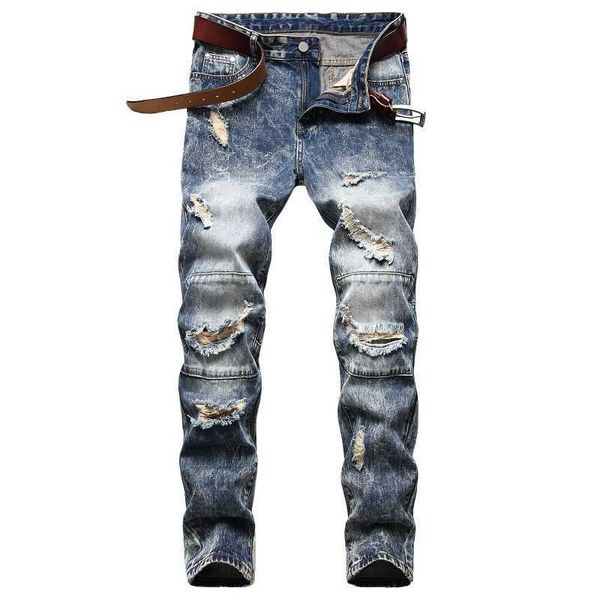 men's jean skinny ripped stretch slim elastic denim pants large size for male spring autumn hip hop x0621, Blue
men's jean skinny ripped stretch slim elastic denim pants large size for male spring autumn hip hop x0621, Blue