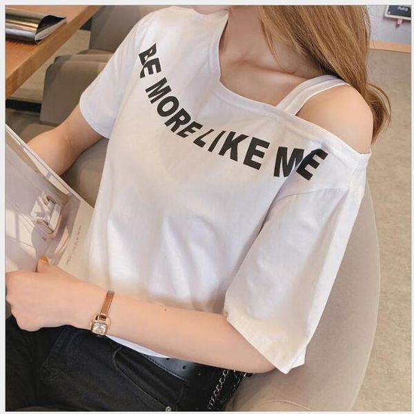 women's t-shirt 2021 slash neck women t shirt cotton ladies summer loose casual short sleeve causal lady cl212, White
women's t-shirt 2021 slash neck women t shirt cotton ladies summer loose casual short sleeve causal lady cl212, White