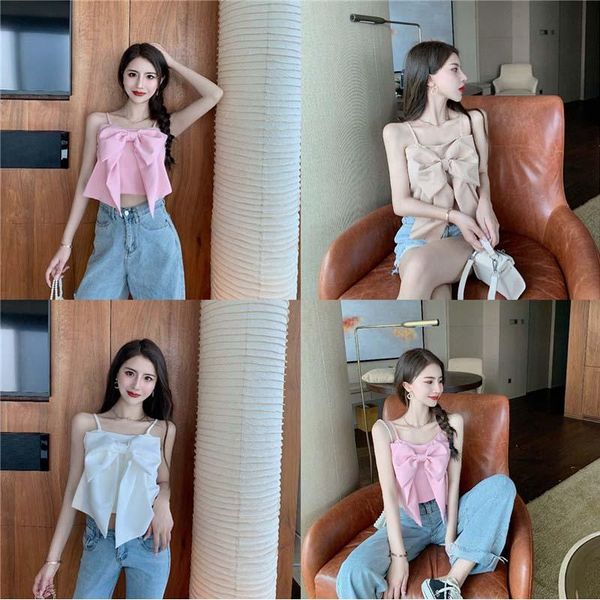 summer ladies tube sweet japanese three-dimensional bow strapless strap sling women's vest short office tanks & camis, White
summer ladies tube sweet japanese three-dimensional bow strapless strap sling women's vest short office tanks & camis, White