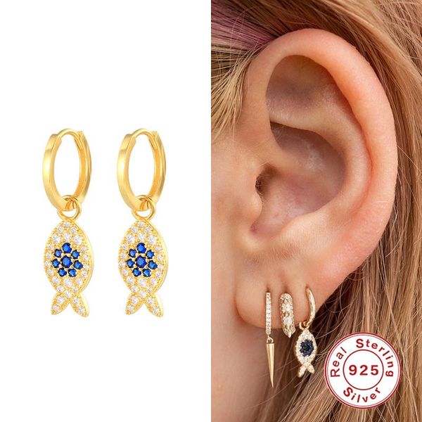 aide 925 sterling silver cz zircon fish charm hoop earrings for women 2021 trend crystal pendant circle jewelry & huggie, Golden;silver
aide 925 sterling silver cz zircon fish charm hoop earrings for women 2021 trend crystal pendant circle jewelry & huggie, Golden;silver