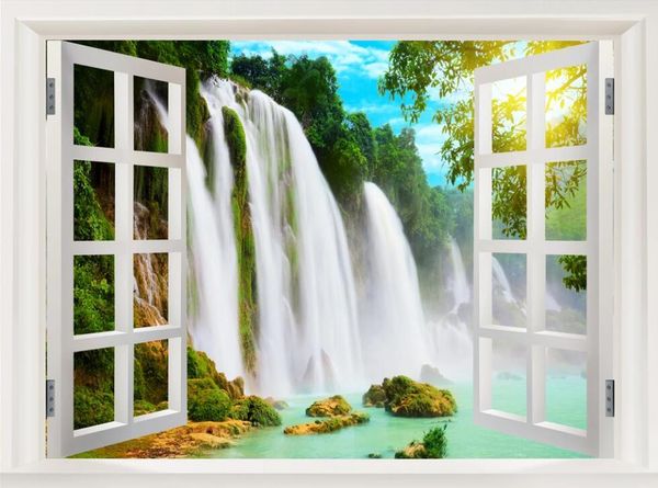 wallpapers custom mural 3d wall on the window green mountain waterfall scenery home decor po wallpaper in living room
wallpapers custom mural 3d wall on the window green mountain waterfall scenery home decor po wallpaper in living room
