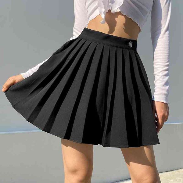 iamsure preppy style casual letter embroidered 90s pleated skirt korean streetwear fashion high waist mini skirt for women, Black
iamsure preppy style casual letter embroidered 90s pleated skirt korean streetwear fashion high waist mini skirt for women, Black