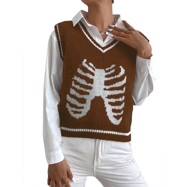 women's vests women halloween outfits sleeveless knitted sweater vest streetwear preppy style knitwear v neck argyle plaid tank top, Black;white
women's vests women halloween outfits sleeveless knitted sweater vest streetwear preppy style knitwear v neck argyle plaid tank top, Black;white