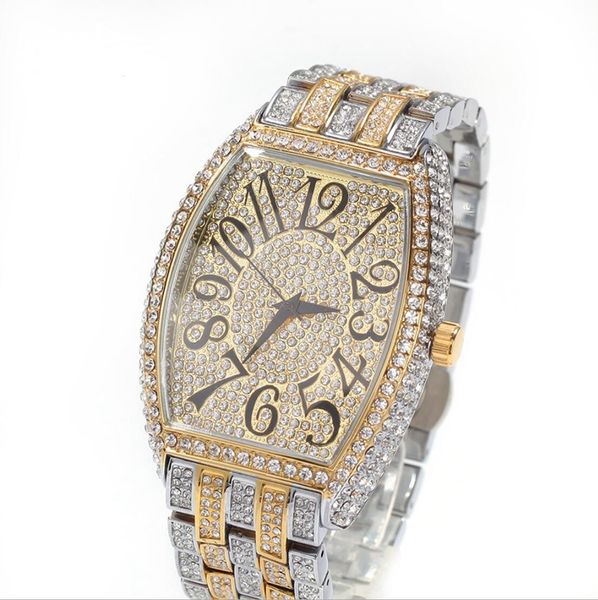 fashion mens watches full diamond iced out watch hip hop gold silver black watch, Slivery;brown
fashion mens watches full diamond iced out watch hip hop gold silver black watch, Slivery;brown