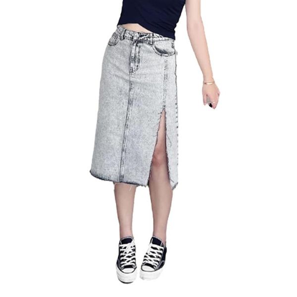 skirts summer women's 2021 oversized ladies clothes smoky gray slim buttocks split denim plus size bottoms n8056, Black
skirts summer women's 2021 oversized ladies clothes smoky gray slim buttocks split denim plus size bottoms n8056, Black