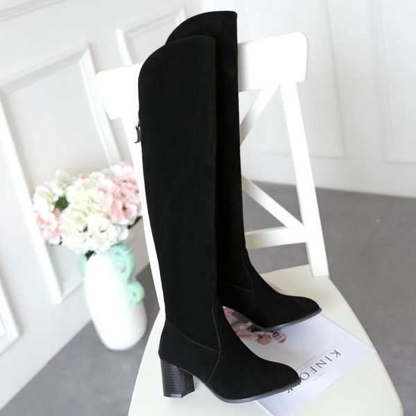 boots big size 9 10 11-13 thigh high knee over the women ladies rear zipper pointed heel, Black
boots big size 9 10 11-13 thigh high knee over the women ladies rear zipper pointed heel, Black